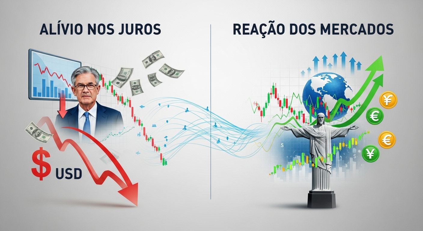 Alívio Global: Dólar Cai e Ibovespa Futuro Sobe com Comentários “Dovish” de Powell Reforçando Cortes de Juros
