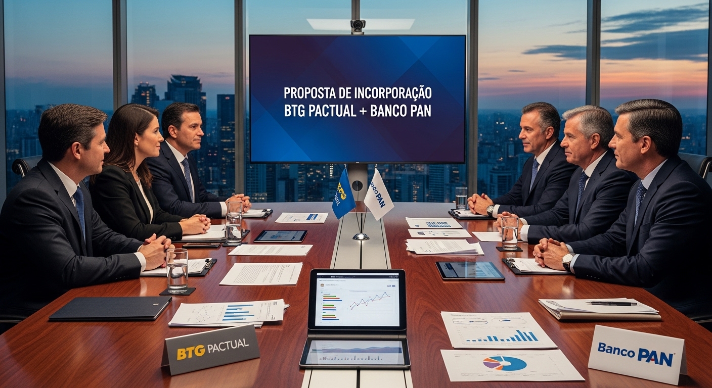 Mega Fusão na B3: BTG Propõe Incorporação Total do Banco Pan e Ações BPAN4 Disparam 26% em Movimento para Fechar Capital