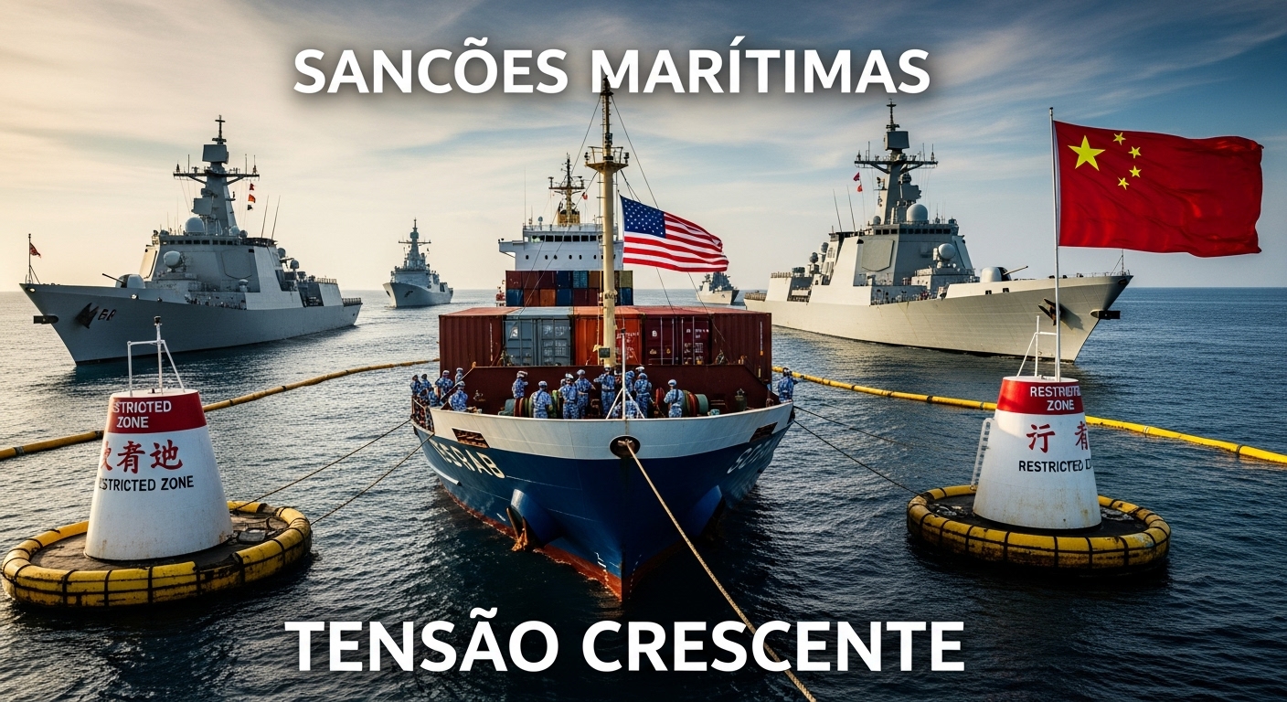 Escalada de Tensão: China Aumenta Sanções no Transporte Marítimo contra os EUA, Derrubando Ações Globais e Impulsionando Prata