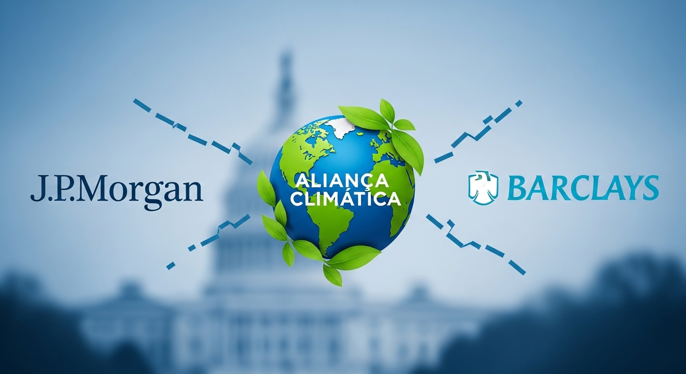 Racha Climático em Wall Street: JPMorgan, Barclays e Outras Saem de Aliança Global de Bancos após Vitórias de Trump