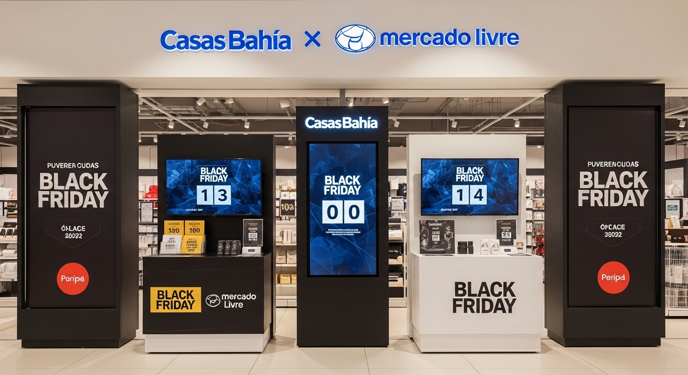 Black Friday no Radar: Casas Bahia Se Alia ao Mercado Livre e Inicia Estratégia Digital com Crediário de R$ 1,2 Bilhão