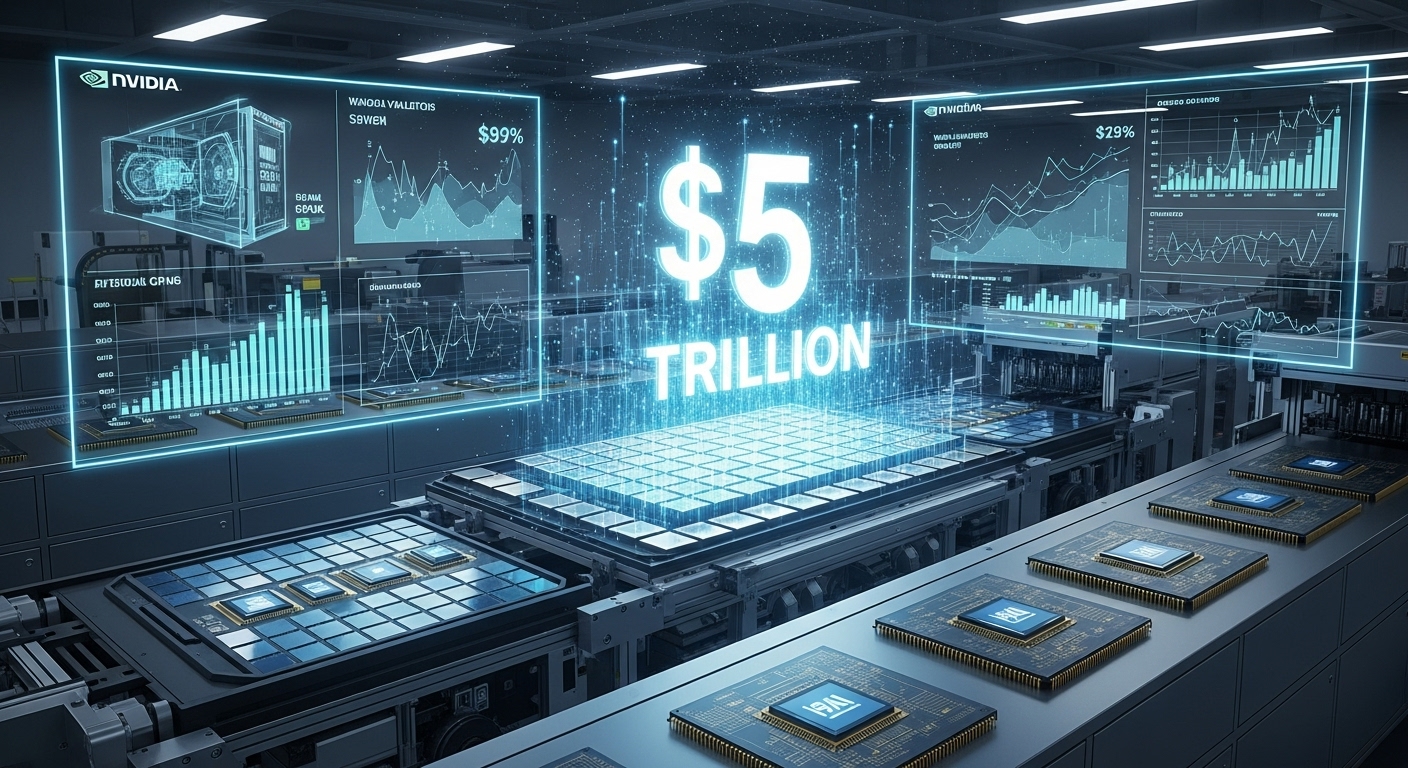 Clube dos US$ 5 Trilhões: Nvidia Ultrapassa Novo Marco em Valor de Mercado com Aceleração da IA e Novas Apostas em Supercomputação