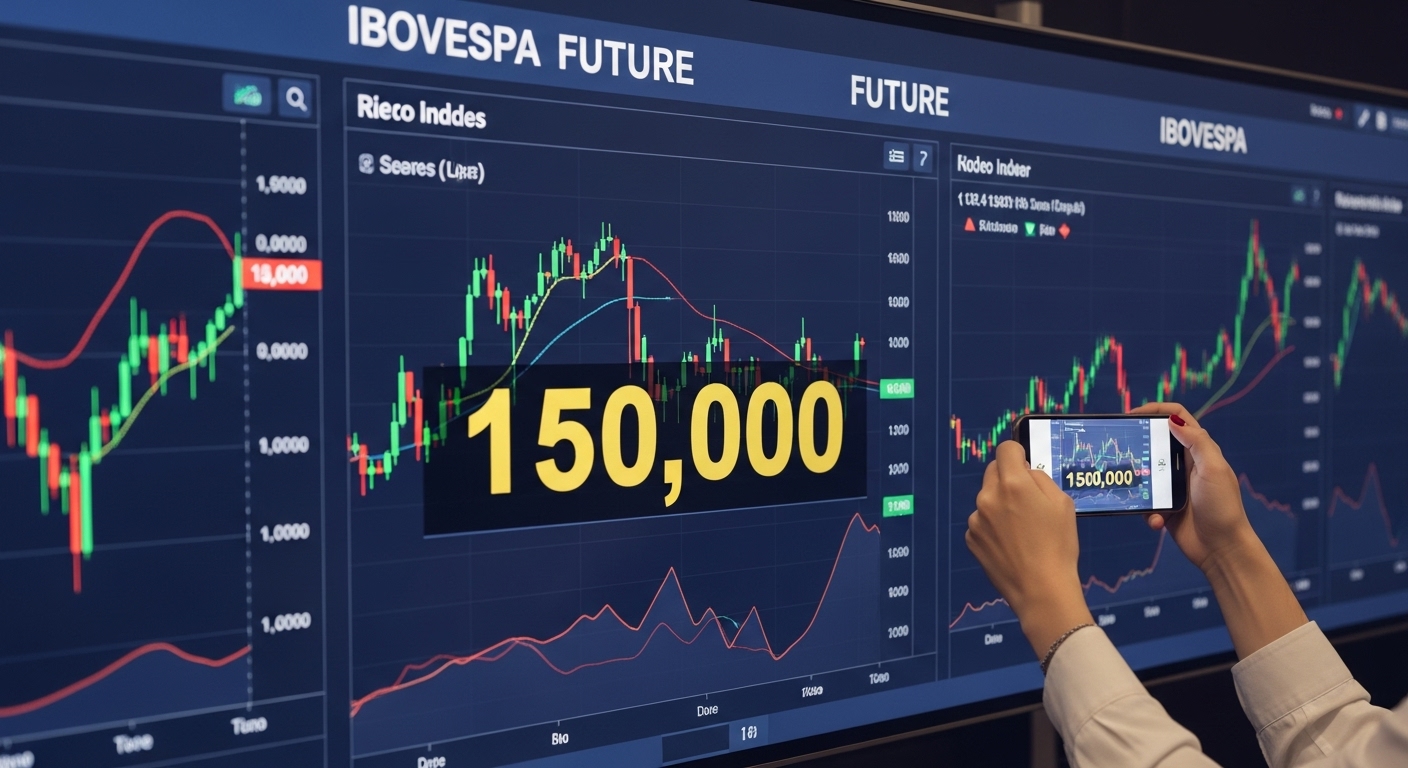 Novo Marco Histórico: Ibovespa Futuro Rompe 150 Mil Pontos pela Primeira Vez Impulsionado por Inflação Baixa e Corte de Juros nos EUA