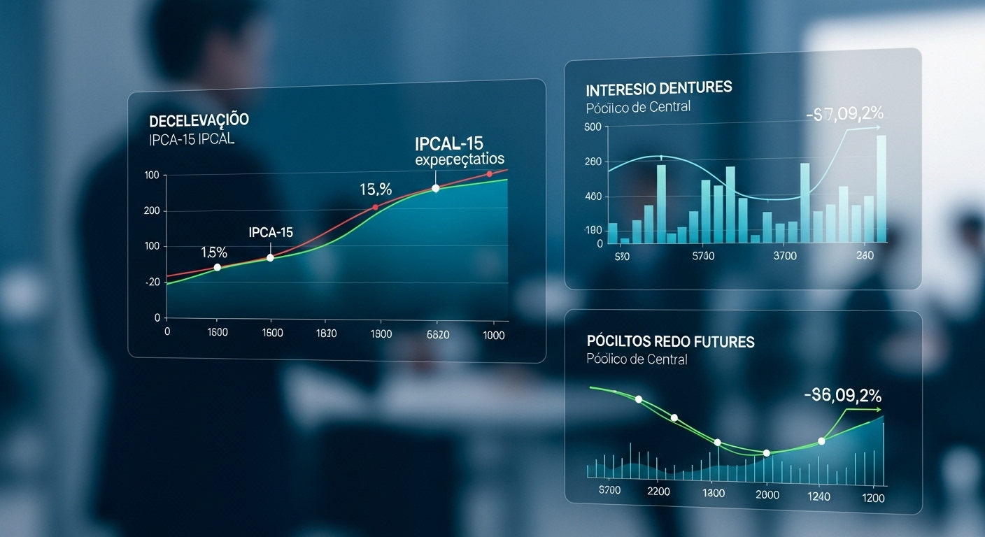 Alívio Inflacionário: Juros Futuros (DIs) Recuam com IPCA-15 de Outubro Abaixo do Esperado, Reforçando Apostas no Corte da Selic