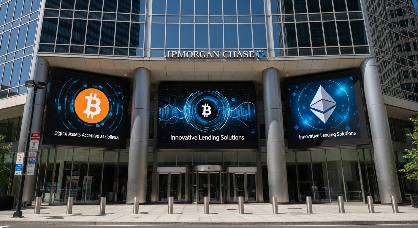 Revolução em Wall Street: JPMorgan Passa a Aceitar Bitcoin e Ether como Garantia em Empréstimos e Integra Cripto ao Núcleo do Sistema Financeiro