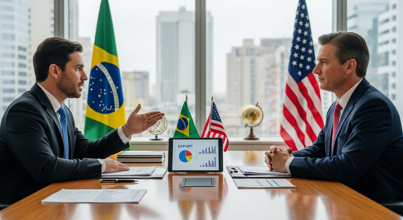 Diplomacia em Ação: Brasil e EUA Avançam em Negociação para Redução Tarifária, Enquanto Setores Chave sofrem Queda de Vendas