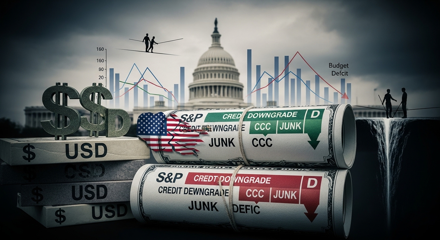 Sinal de Alerta Fiscal: S&P Global Rebaixa Rating dos EUA para “A+” com Risco Político e Incerteza no Orçamento