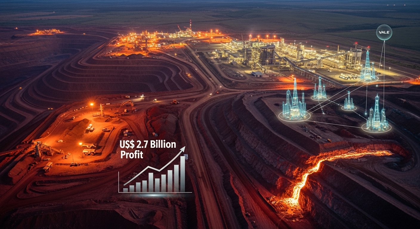 Lucro Forte em Commodities: Vale Reporta Lucro Líquido de US$ 2,7 Bilhões no 3T25 e Geração de Caixa Avança
