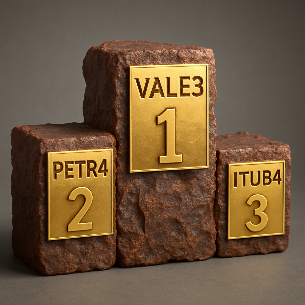 Vale (VALE3) Supera Petrobras e Itaú e se Consolida como Ação Mais Indicada para Novembro