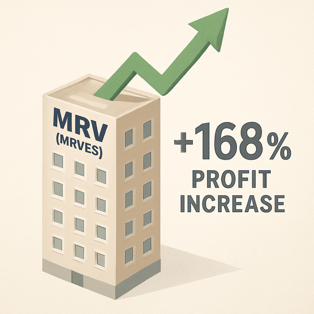 MRV (MRVE3) Dispara com Lucro de R$ 204 Milhões no 3T25, Alta de 168% e Sinais de Recuperação
