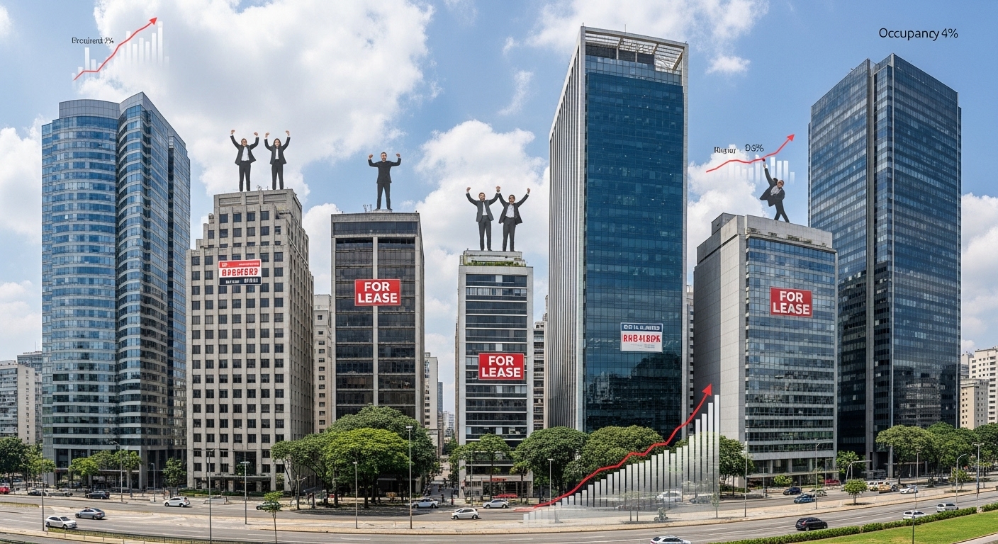 Mercado Imobiliário Reage: FII de Escritório Reduz Vacância no Rochaverá e Sinaliza Retomada em São Paulo, Atraindo Investidores