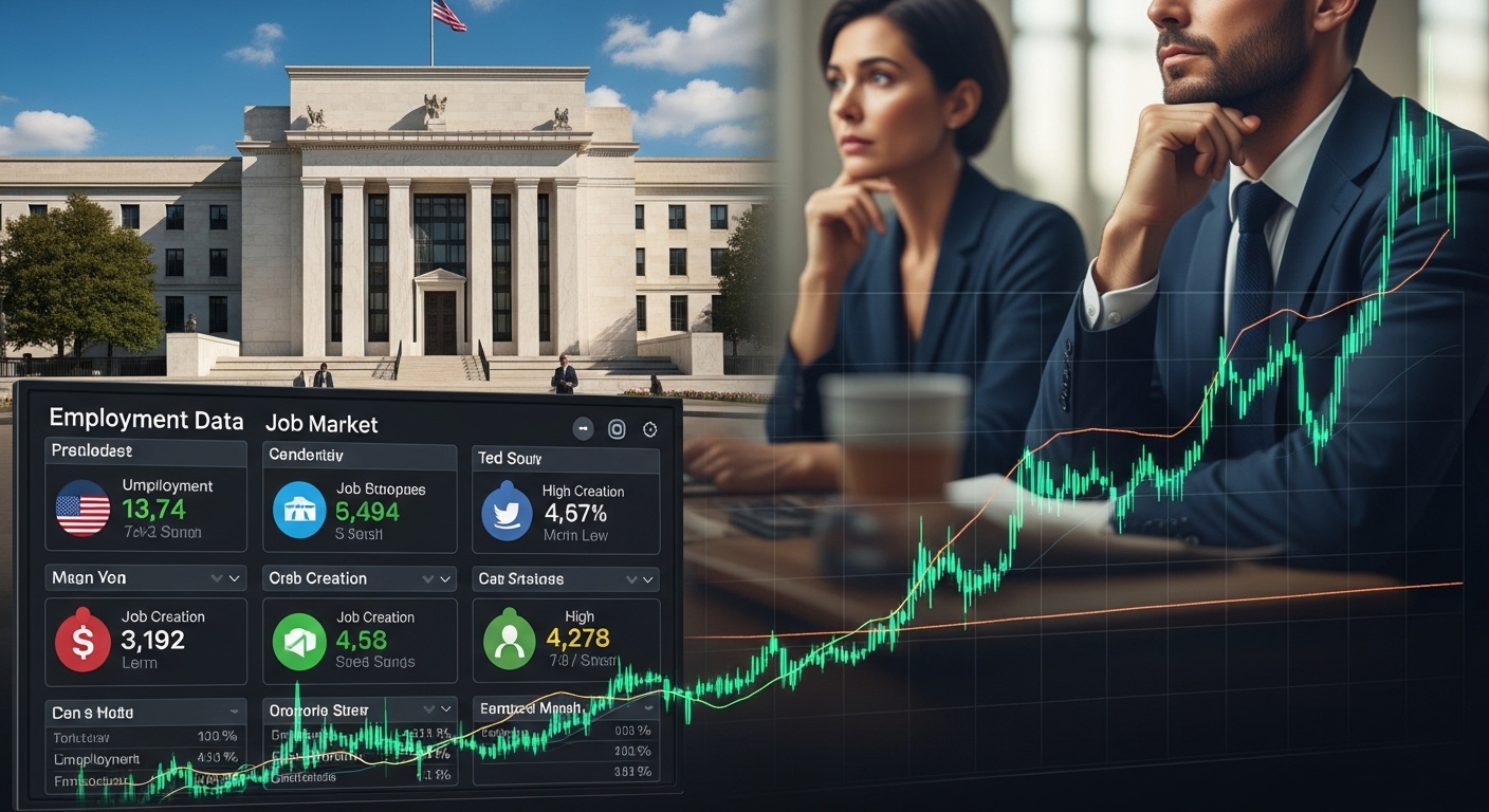 Mercado de Trabalho Ferve: Dados de Emprego Mais Fortes que o Esperado nos EUA Abalam a Tese de Corte de Juros e Pressionam o Dólar