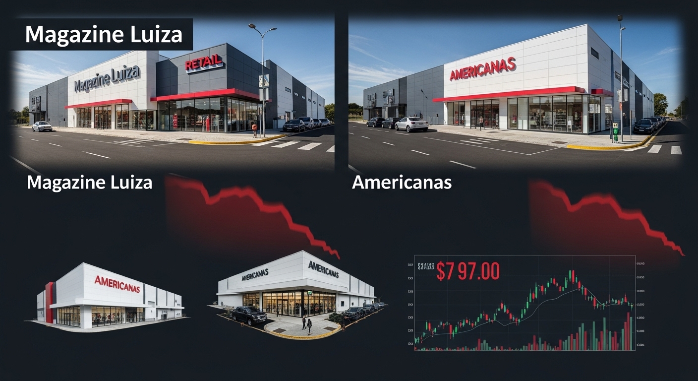 Consumo Sob Pressão: Ações de Magazine Luiza e Americanas Caem Após Balanços Revelarem Desafios na Margem e Inadimplência