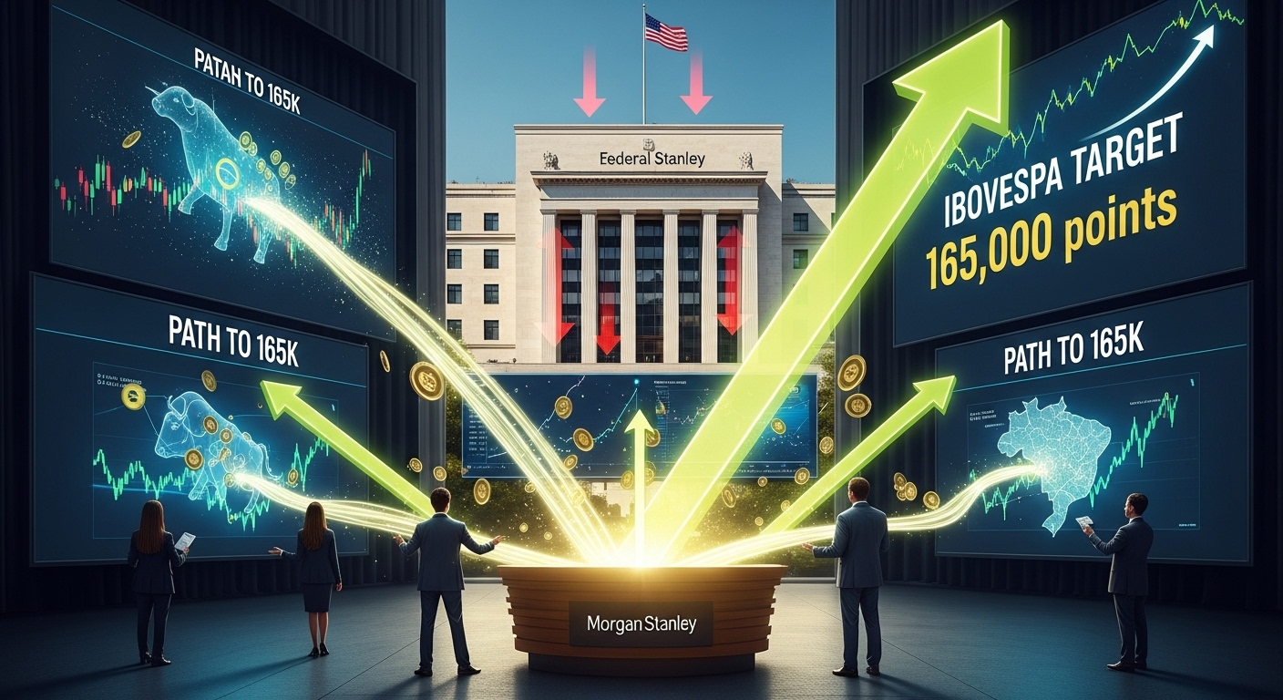 Fluxo de Otimismo: Morgan Stanley Eleva Projeção para Ibovespa a 165 Mil Pontos e Projeta Forte Rali com Corte de Juros do Fed