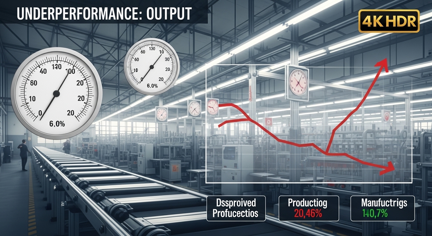 Freio na Indústria: Produção Industrial Contrai 0,1% em Setembro e Acende Alerta sobre o Desempenho do PIB do 3º Trimestre