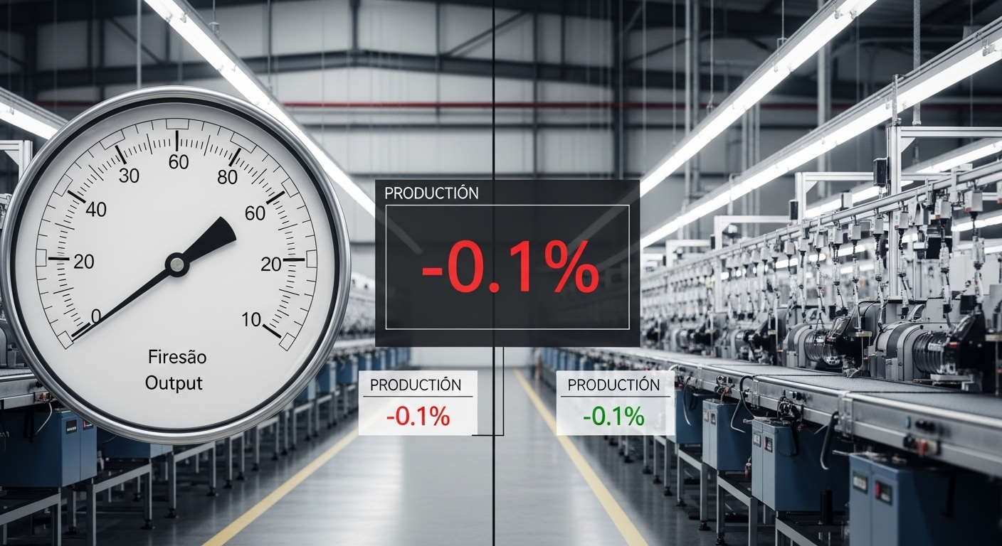 Freio na Indústria: Produção Industrial Contrai 0,1% em Setembro e Acende Alerta sobre o Desempenho do PIB do 3º Trimestre