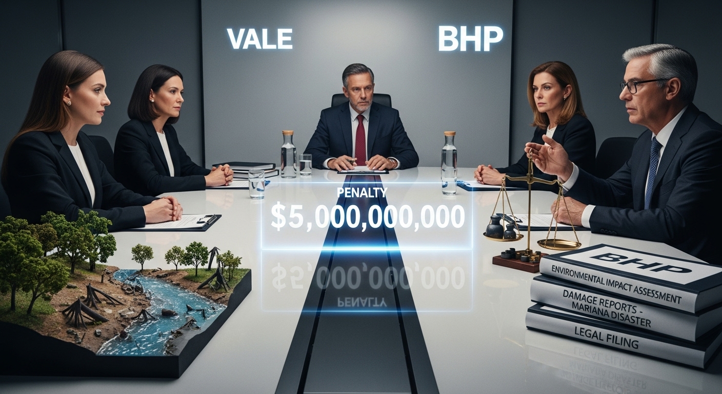 Risco Ambiental: Vale e BHP Buscam Redução de Multa de US$ 5 Bilhões por Desastre de Mariana e Acordo Final com a Justiça